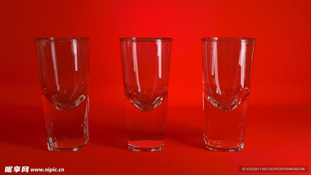C4D 玻璃杯