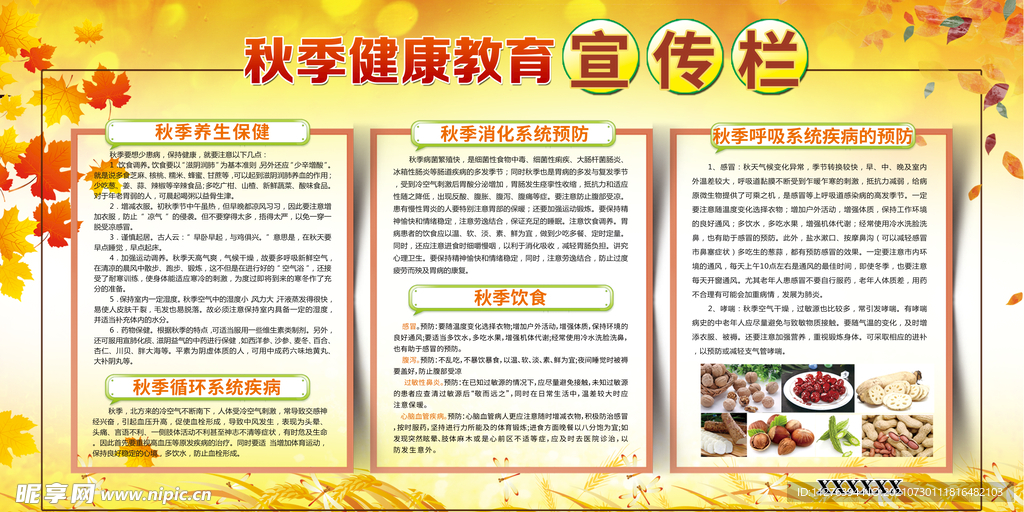 秋季健康教育版面 