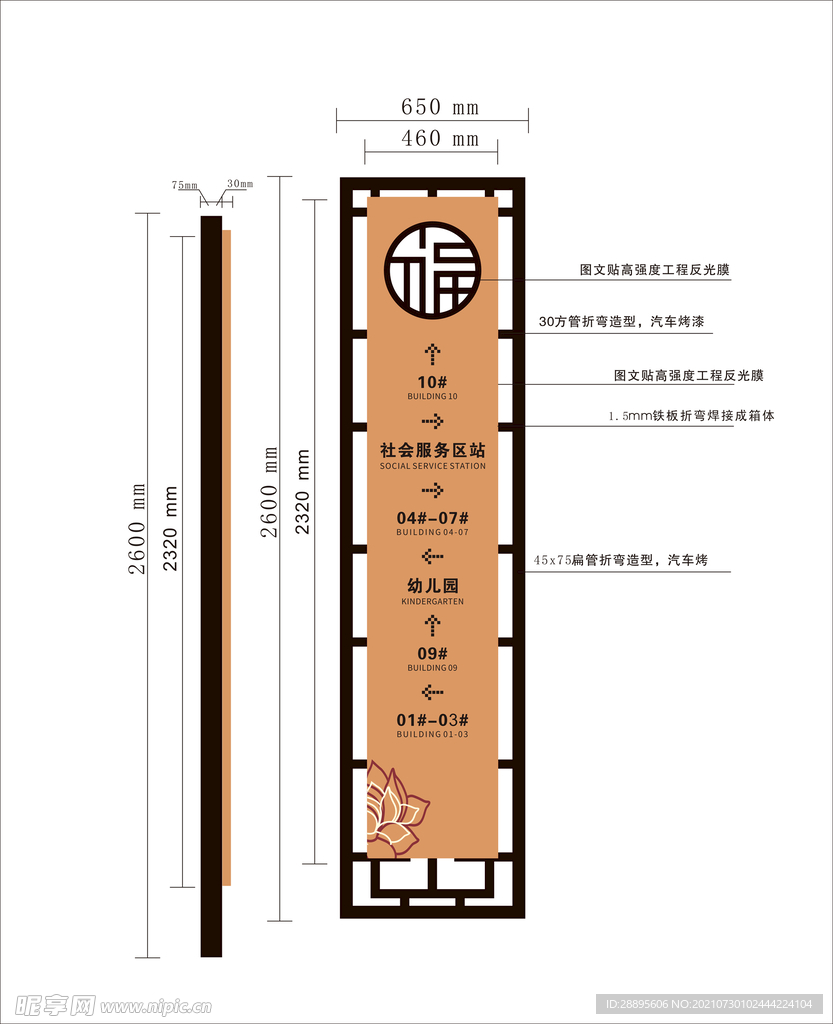 小区指示牌