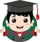 卡通毕业人物