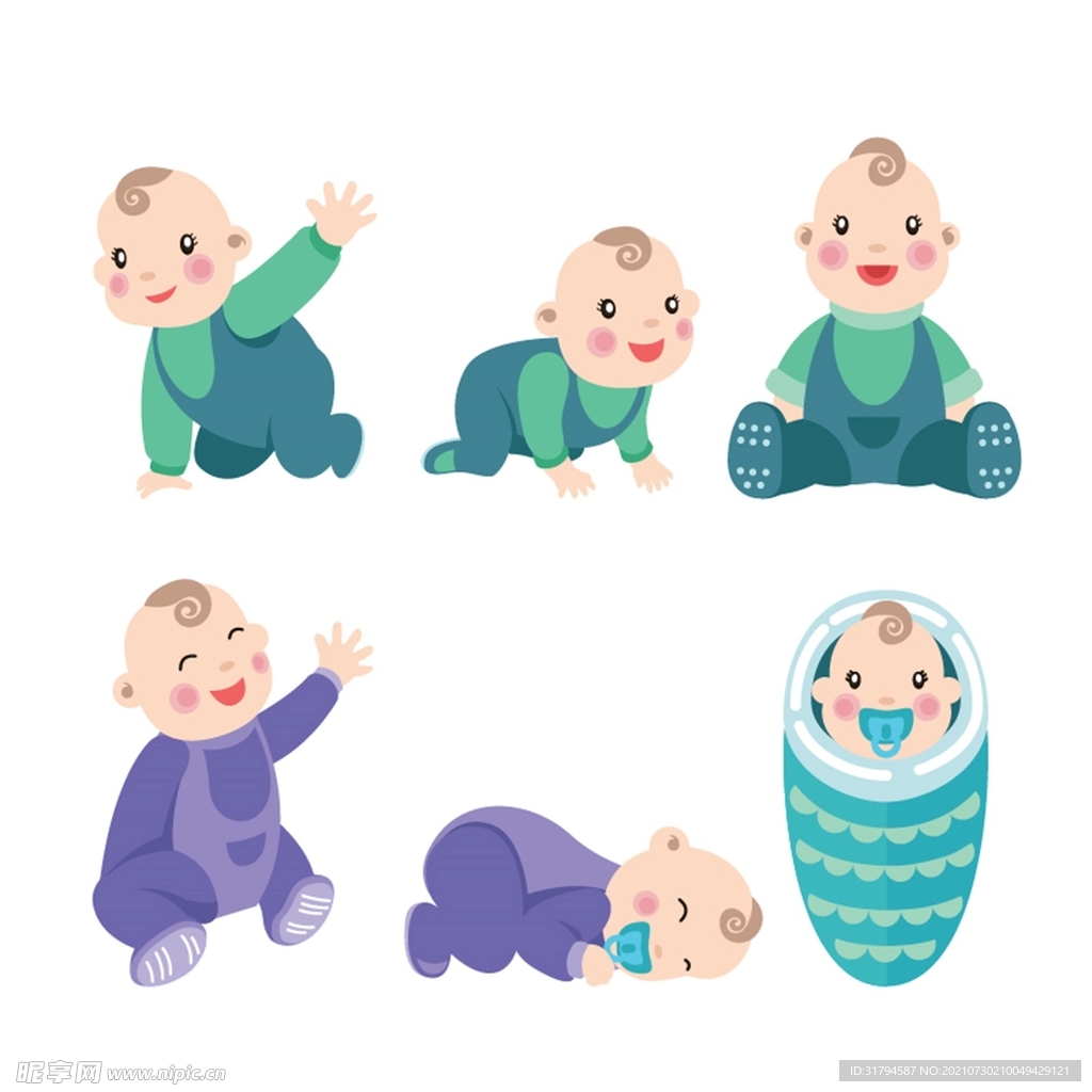 卡通婴儿