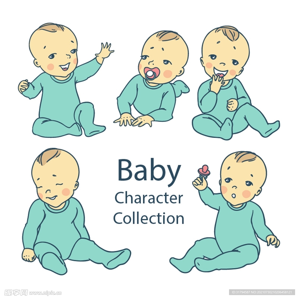 卡通婴儿