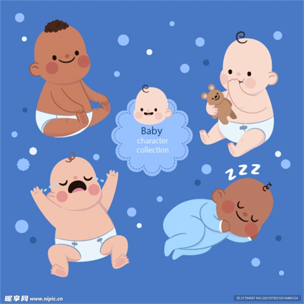 卡通婴儿