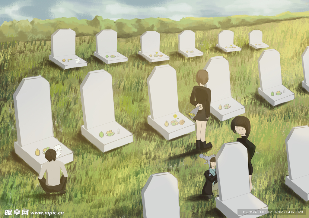 清明节插画