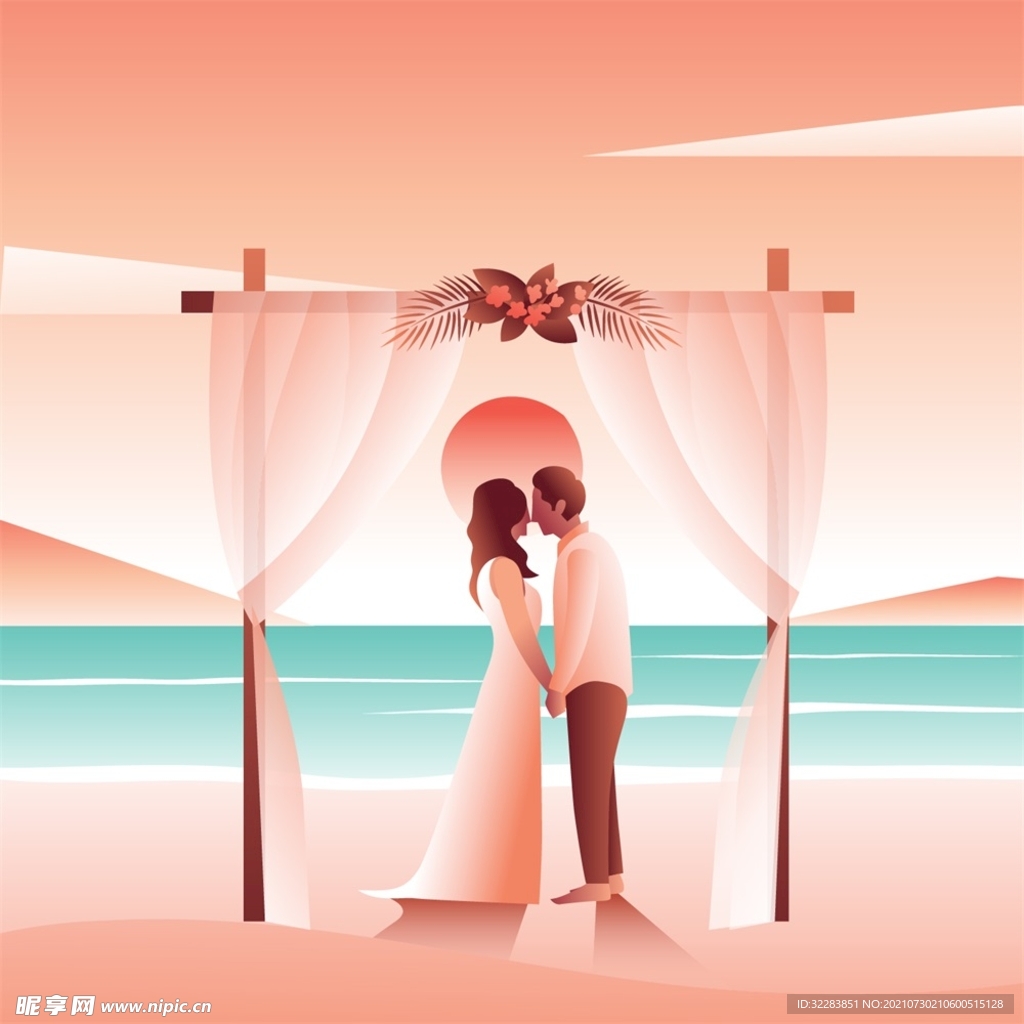 卡通婚礼
