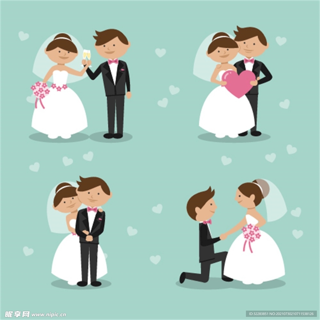 卡通婚礼