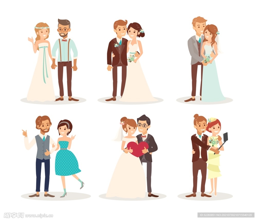 卡通婚礼