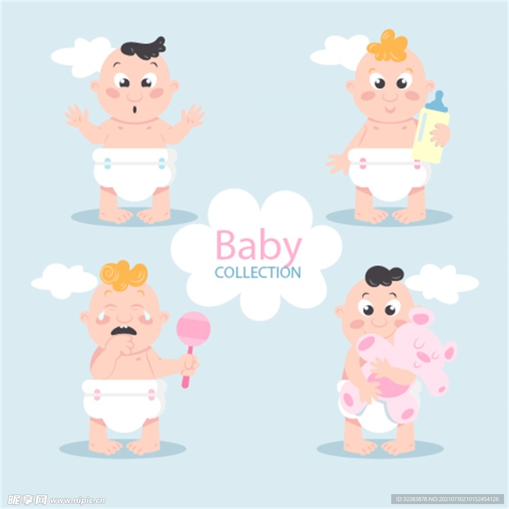 卡通婴儿