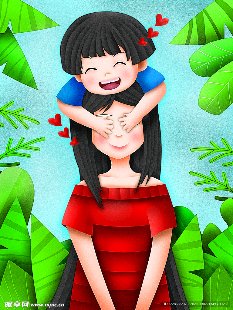 母亲节插画