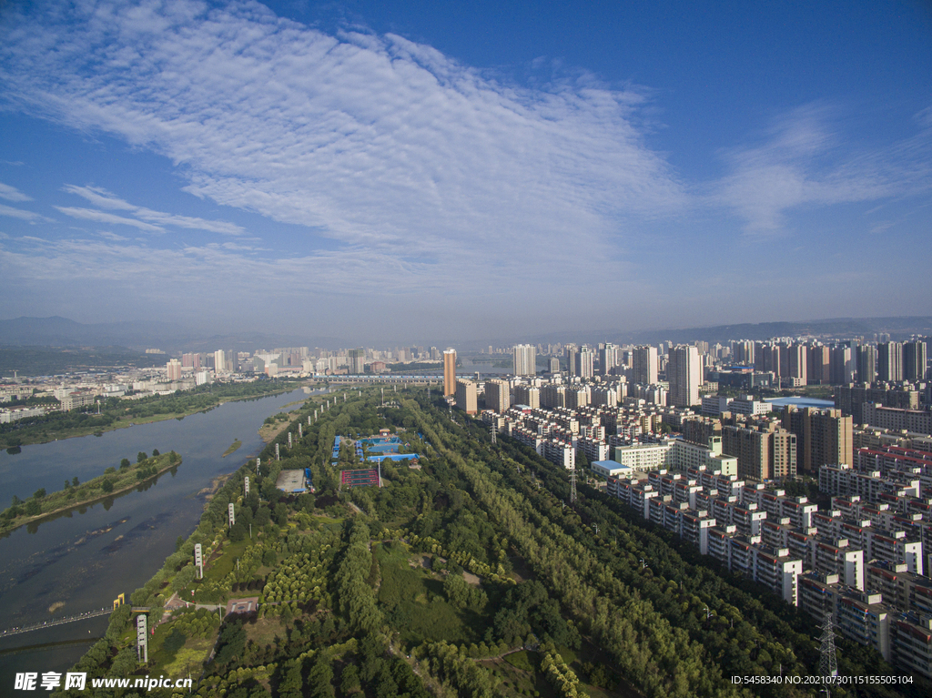 宝鸡全景图