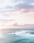 霞光海浪