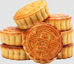 五仁月饼抠图
