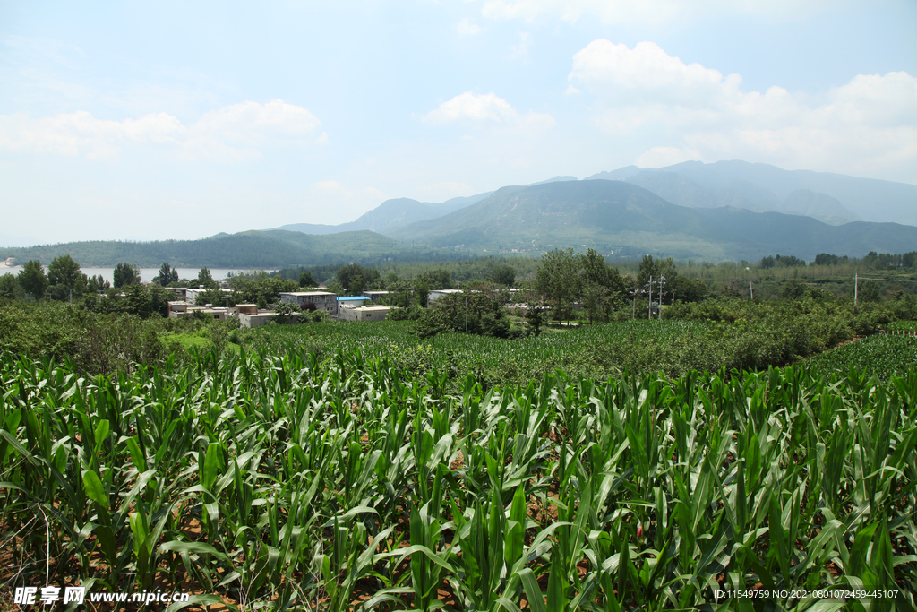 登封山村景色