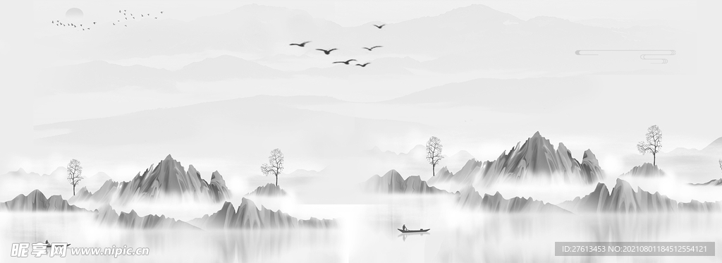 国潮烫金插画海报