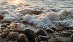 夕阳浪花