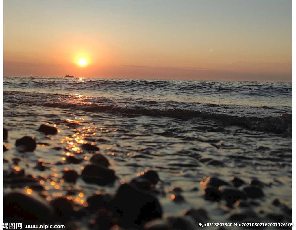 夕阳海岸