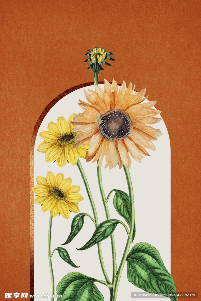 小清新花卉挂画