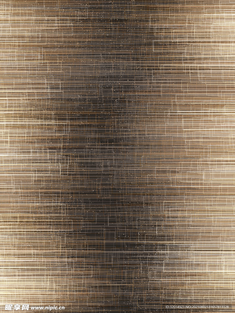 金色线条金箔画