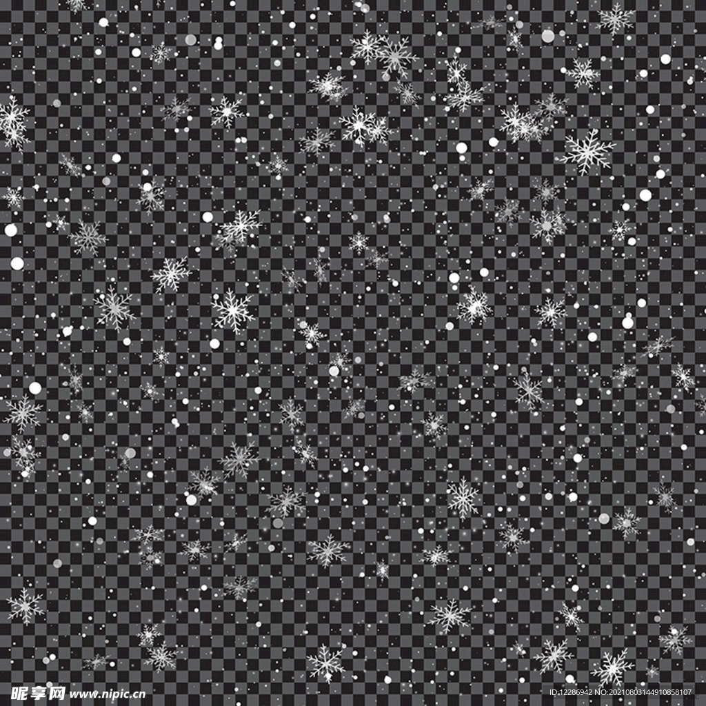 雪花夜景
