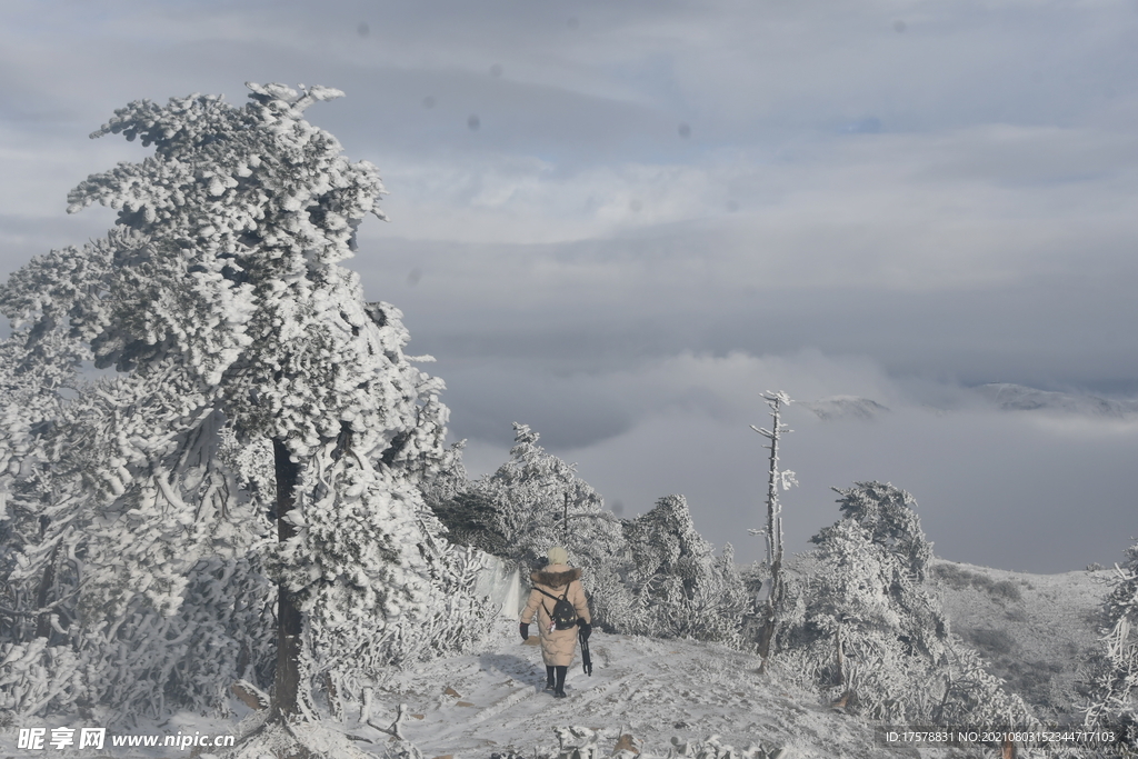 松花雪景