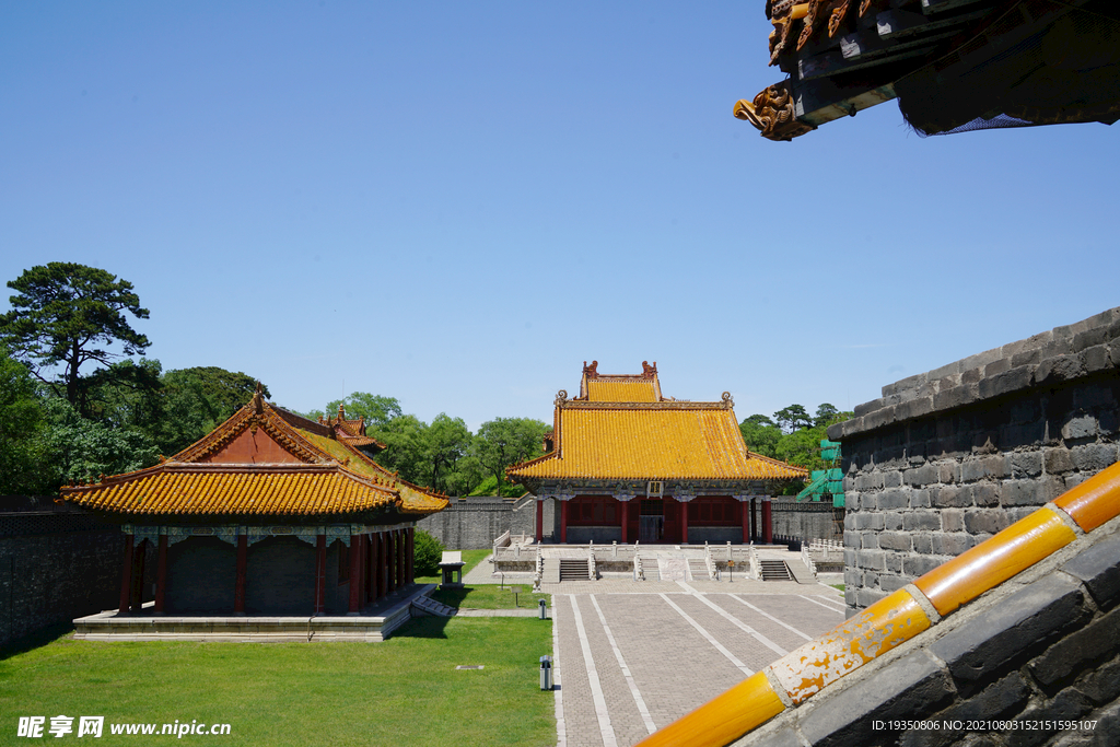 沈阳东陵清福陵的古建筑景观