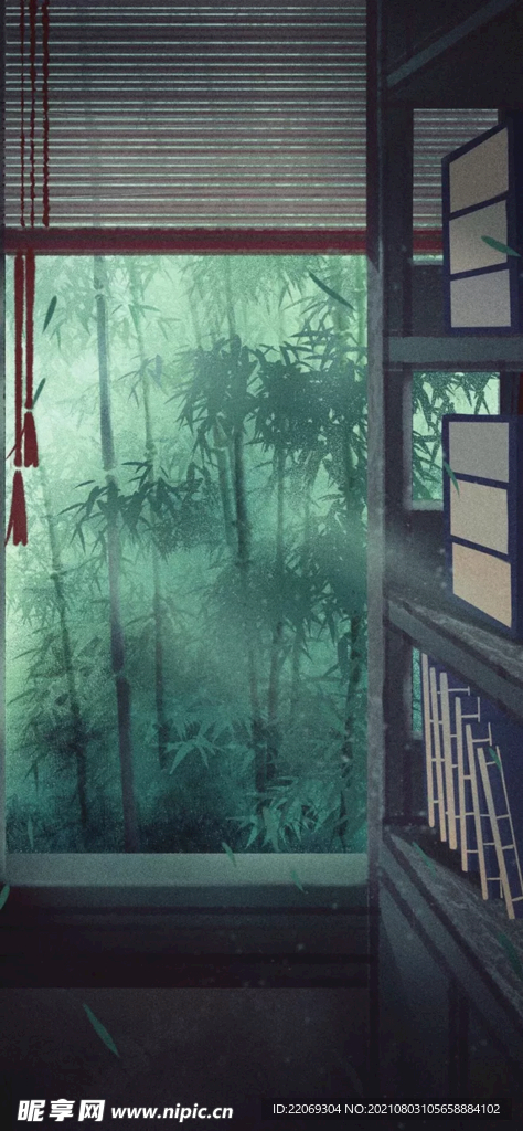 绿色背景