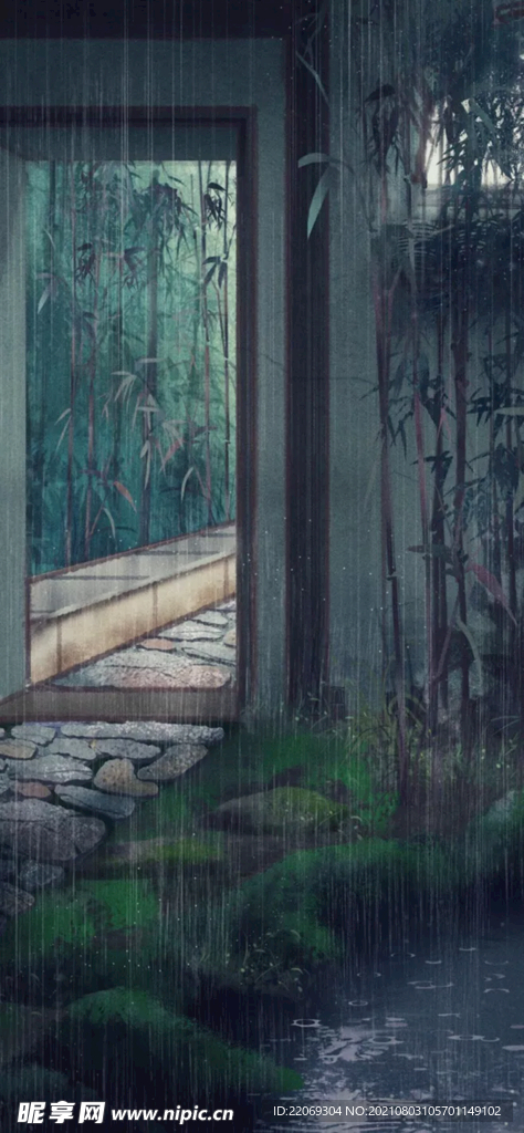 绿色背景
