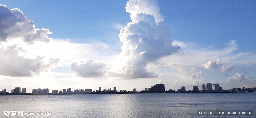 湖边城市