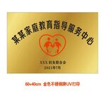 指导服务中心不锈钢门牌