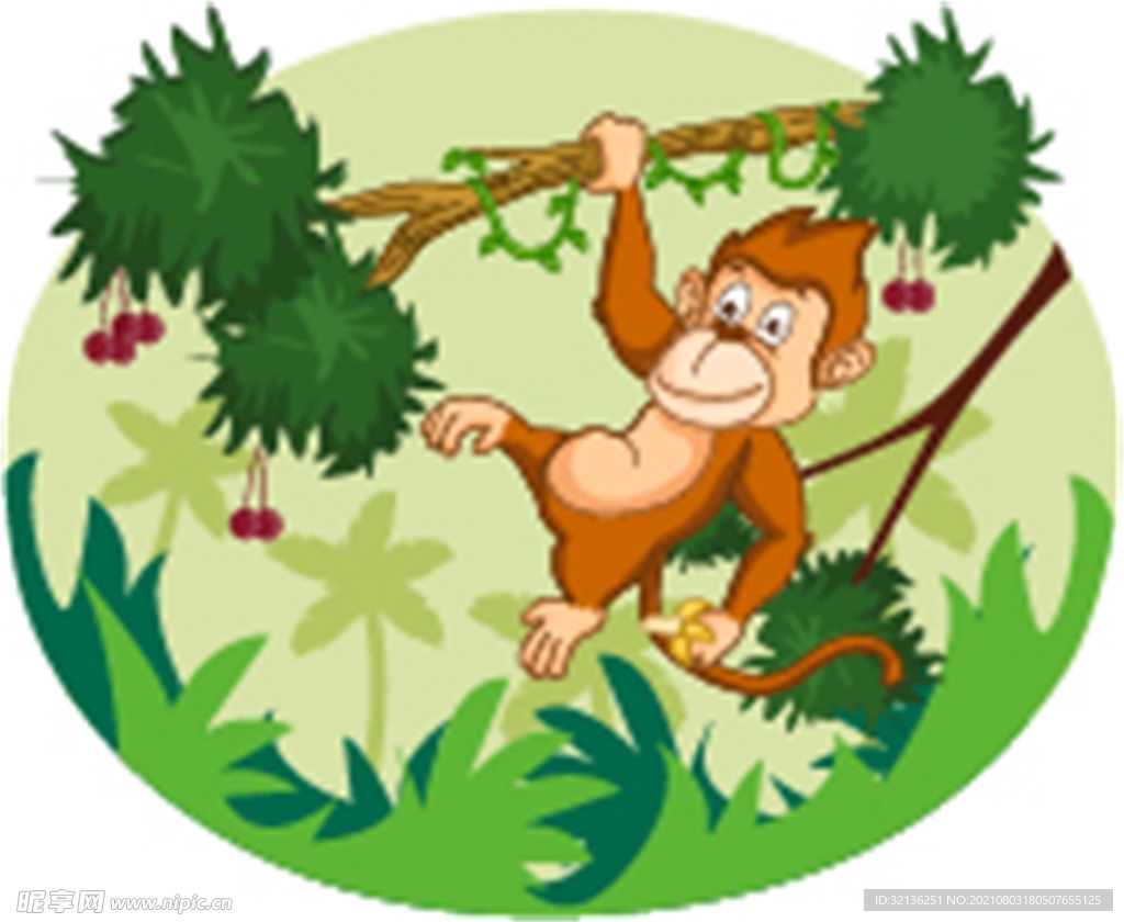 卡通猴子