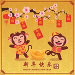 卡通猴子