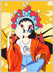 国潮国风女扇子