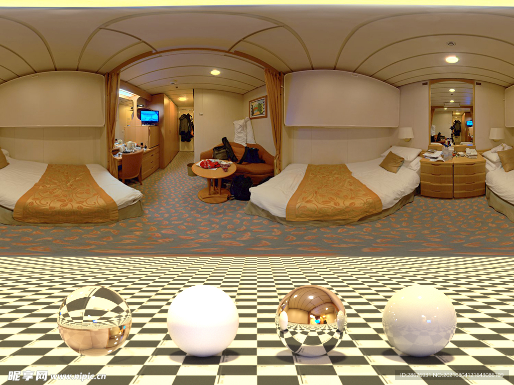 C4D室内环境HDR贴图