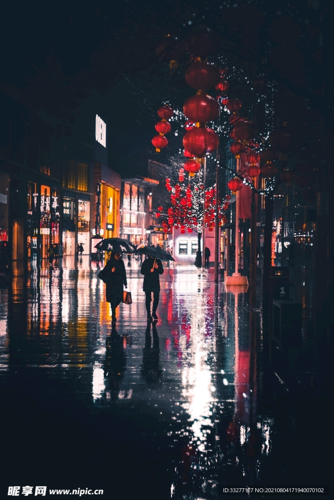 雨天夜景摄影