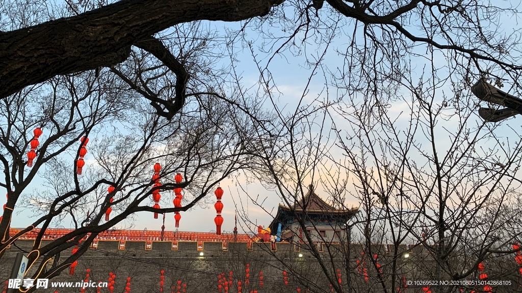 冬日的西安城墙