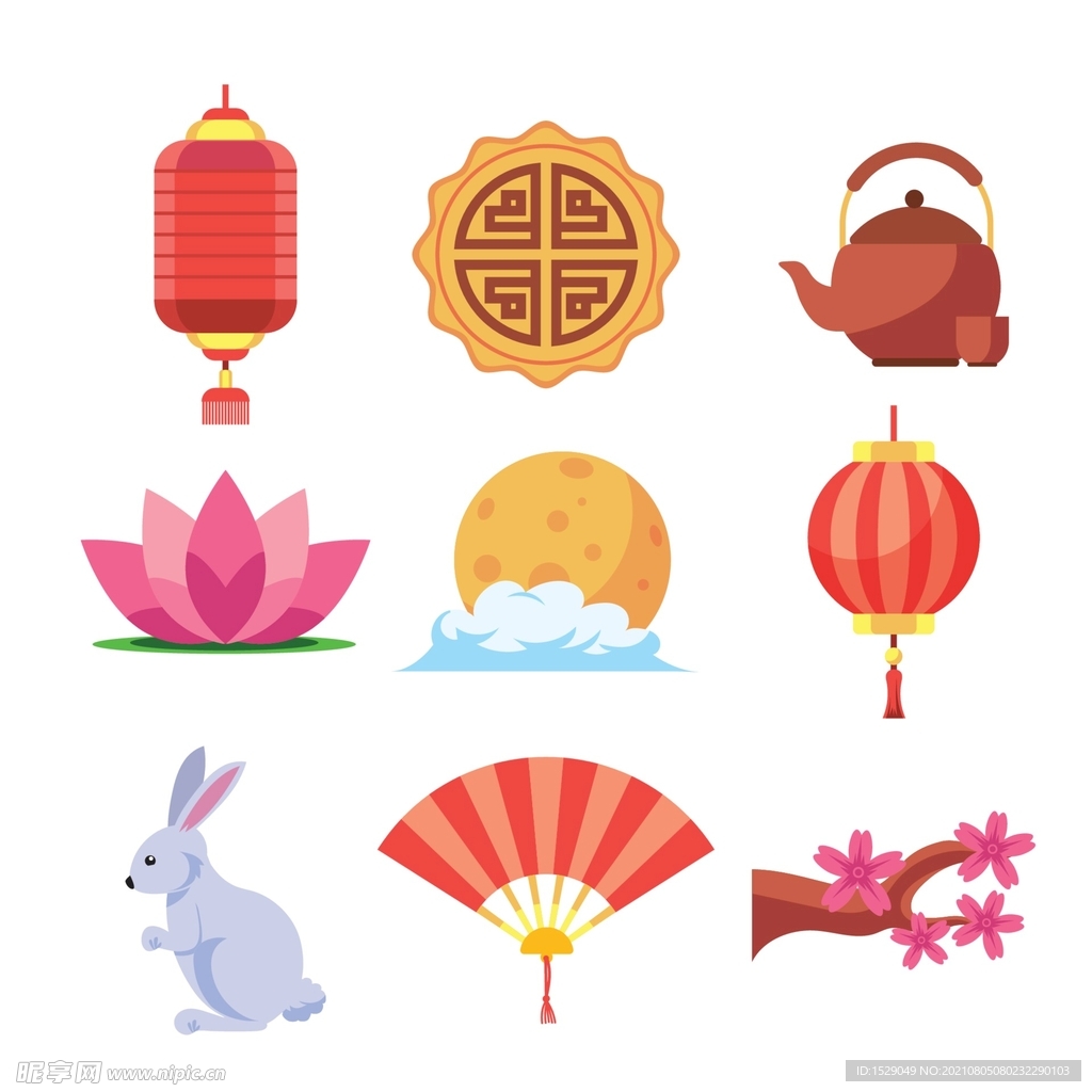 中秋节图标 