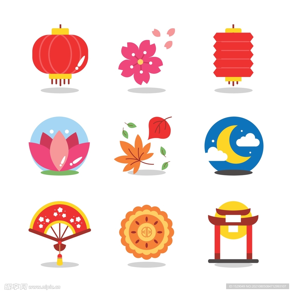 中秋节图标  