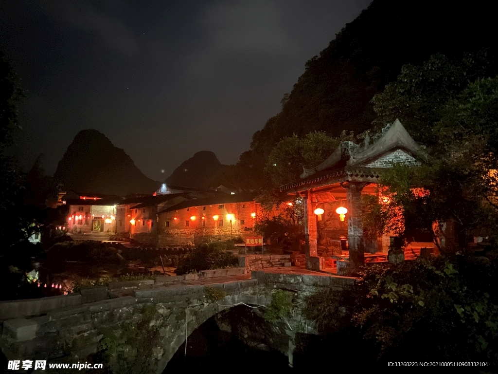 黄姚古镇夜景