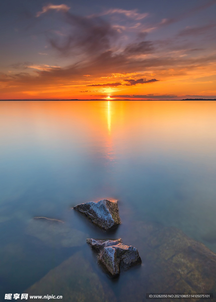 夕阳海边壁纸