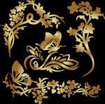 金色花纹