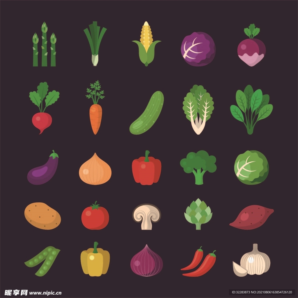 卡通蔬菜