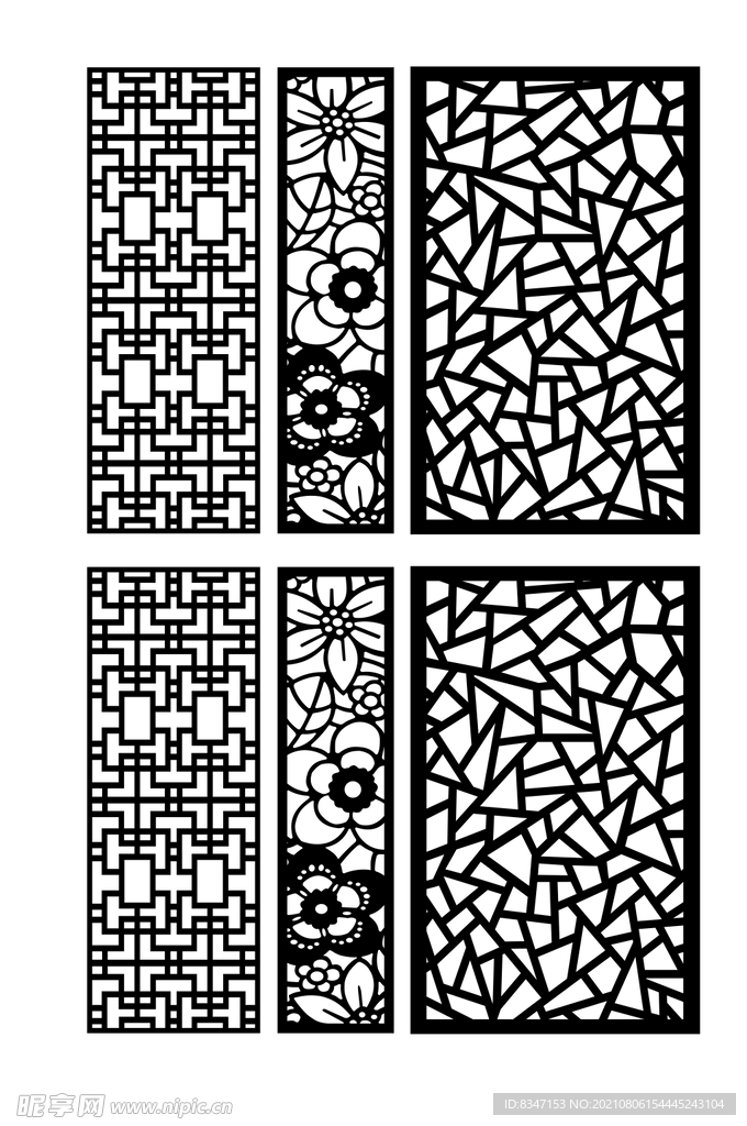 家居隔断 中式花纹 雕花