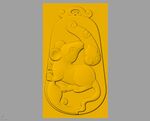CAD浮雕装饰画3D模型 