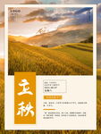 二十四节气立秋海报