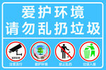 爱护环境请勿乱扔垃圾