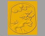 CAD浮雕装饰画3D模型