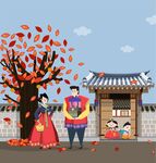 手绘古建筑