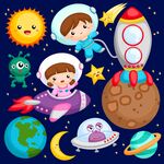 卡通太空