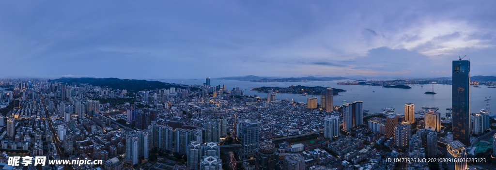 鼓浪屿夜景全景图