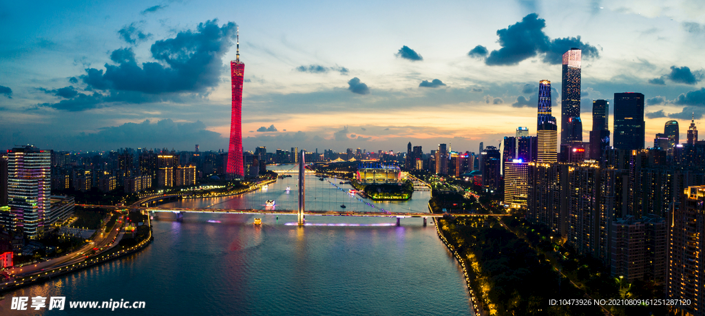 傍晚城市建筑图片